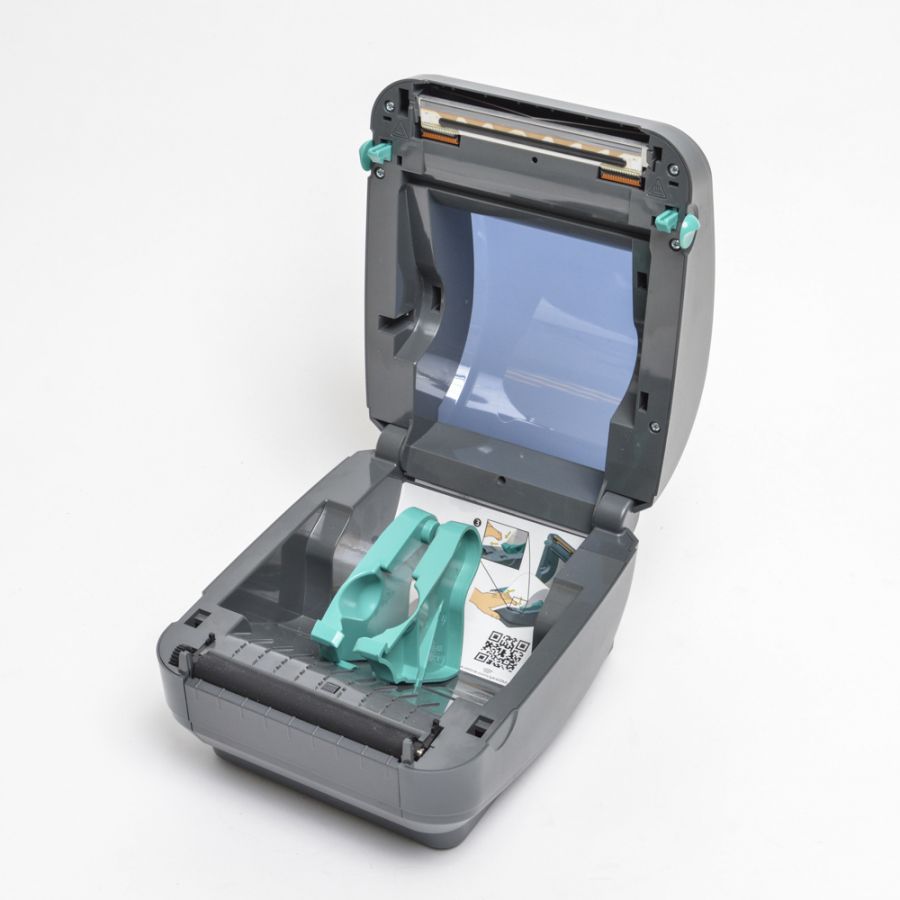 Gk420d-thermal Direct printer-white flag ZEBRA GK420d Direct Thermal Desktop Printer Print Width of 4 in USB Serial and Parallel Port Connectivity GK42-202510-000