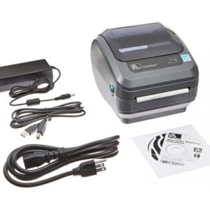 ZEBRA GK420t Thermal Transfer Desktop Printer Print Width of 4 in USB and Ethernet Port Connectivity GK42-102210-000